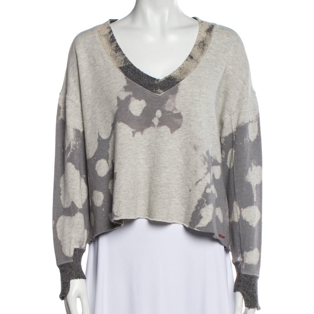 n: philanthropy Aries Sweetshirt Tie Dye V Neck Top